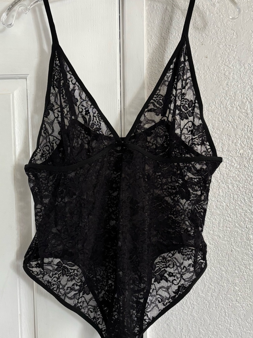 Black Lace Bodysuit Sheer Teddy - Women Intimates 3X